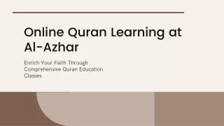 Comprehensive Online Quran Education with Al-Azhar Classes