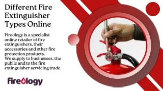 Different Fire Extinguisher Types Online