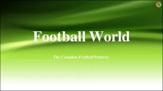 FOOTBALLWORLD INDIA - FOOTBALL COACHING IN  THANE