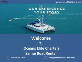 Samui Boat Rental-Oceanselitecharters