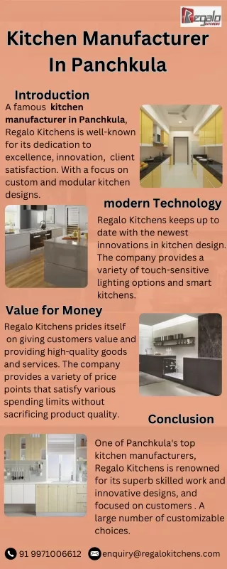 Kitchen Manufacture In Panchkula