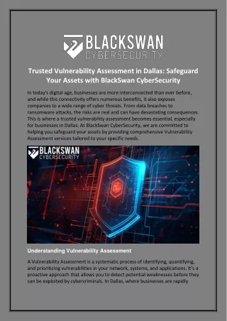 Trusted Vulnerability Assessment in Dallas Safeguard Your Assets