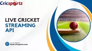 Live Cricket Streaming API