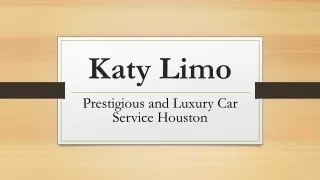 Prestigious and Luxury Car Service Houston