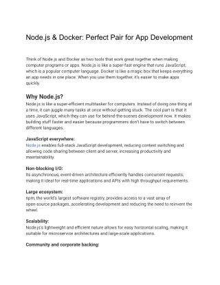 Node.js & Docker_ Perfect Pair for App Development