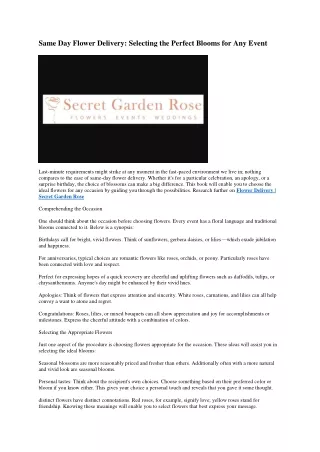 3 Secret Garden Rose - florist flower delivery