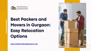 Best Packers and Movers in Gurgaon