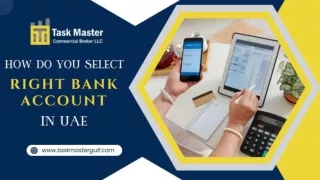 How Do You Select the Right Bank Account in the UAE