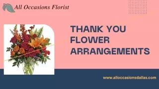 Express Gratitude with Stunning Thank You Flower Arrangements