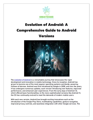Evolution of Android