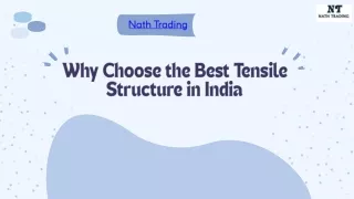 Tensile Structures The Indian Advantage