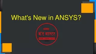 Whats-New-in-ANSYS by CADD Mastre