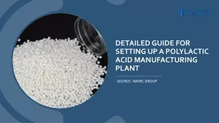 Report on a Polylactic Acid Manufacturing Plant PDF