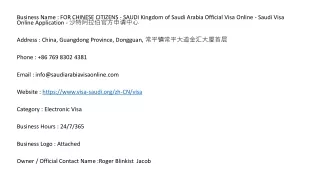 FOR CHINESE CITIZENS - SAUDI Kingdom of Saudi Arabia Official Visa Online - Saud