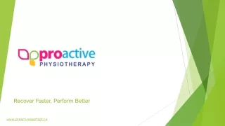 Proactive Physiotherapy provides Car Accident Injury Physiotherapy in South Edmo