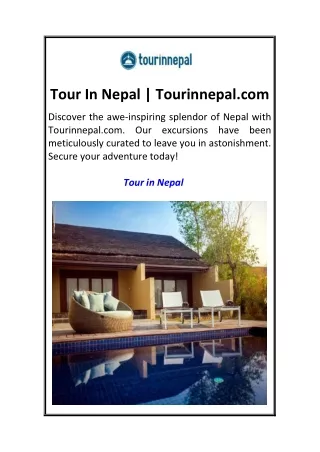 Tour In Nepal  Tourinnepal.com