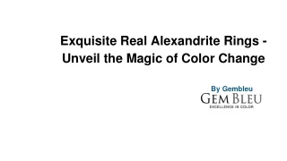 Exquisite Real Alexandrite Rings - Unveil the Magic of Color Change