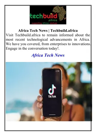 Africa Tech News Techbuild.africa