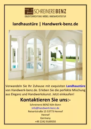 landhaustüre  Handwerk-benz.de