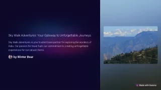 Elevated Experiences: Skywalk Adventures