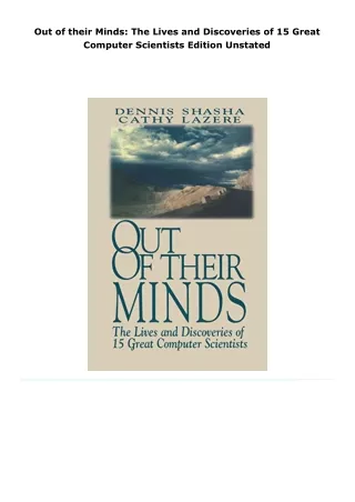 read out of their minds: the lives and discoveries of 15 great compute