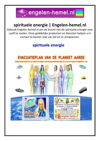 spirituele energie  Engelen-hemel.nl