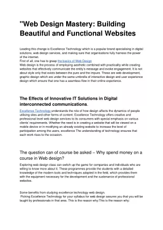 WEB  DESIGN