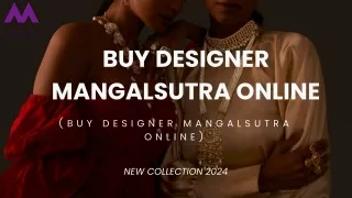 Buy Designer Mangalsutra Online