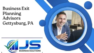 Business Exit Planning Advisors Gettysburg, PA