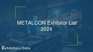METALCON Exhibitor List 2024