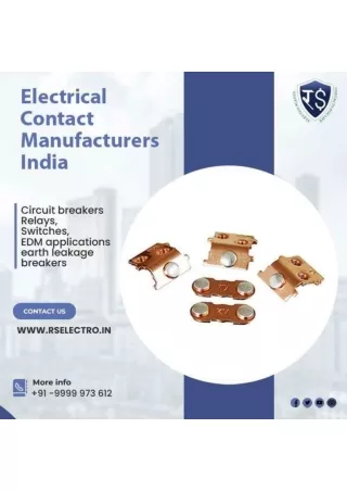 Electrical Contact Manufacturers India | Rs Electro Alloys