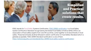 FSSC 22000 certification