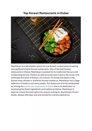 top korean restaurants in dubai