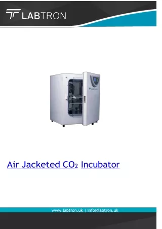 Air jacketed co2 incubator 80 L