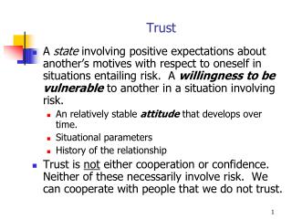 presentation about trust