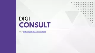 Digi Consult Gem registration consultant in India