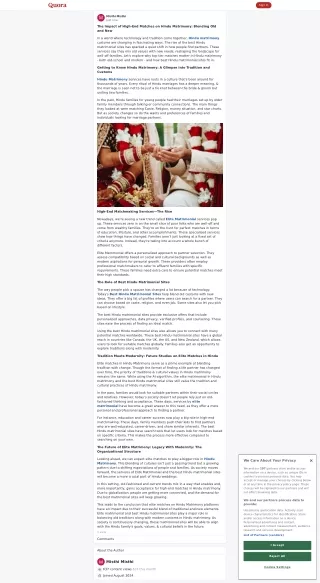 Hindu Matrimony: Blending Old and New Traditions
