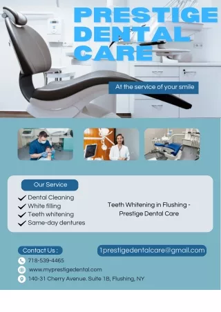 Teeth Whitening in Flushing - Prestige Dental Care