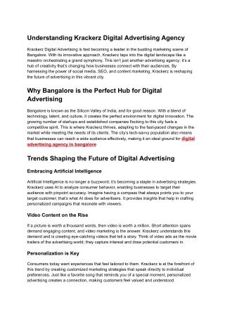 digital advertising agency in bangalore