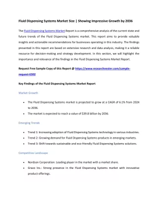 Fluid Dispensing Systems Market