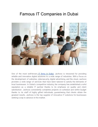 Famous IT Companies in Dubai