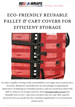 High-Quality Reusable Pallet Covers | Durable & Eco-Friendly