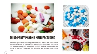 Third Party Pharma Manufacturing Services