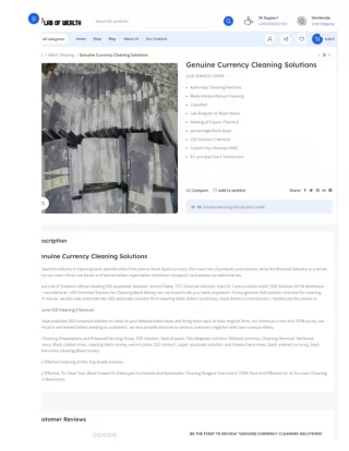 Genuine Currency Cleaning Solutions - labofwealth.com