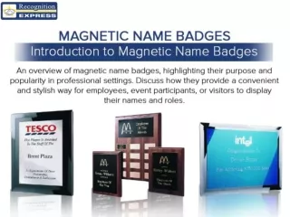 Magnetic Name badges