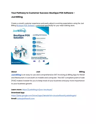 Boutique POS Software