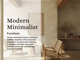 Modern Minimalist Furniture