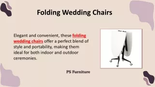 Folding Wedding Chairs