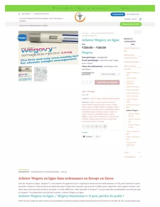 Acheter Wegovy en ligne - pharmaciedepoids.com