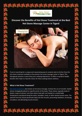 Discover the Benefits of Hot Stone Treatment at the Best Hot Stone Massage Center in Tigard